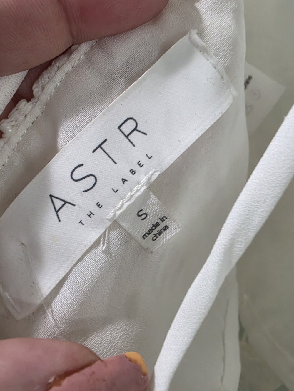 ASTR White Crochet Lace Camisole SM - Picture 6 of 9